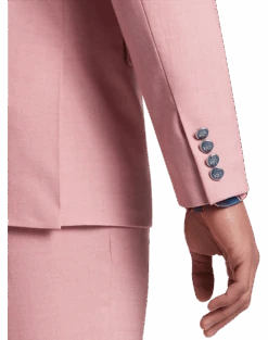 Paisley & Gray Slim Fit Suit Separates Coat, Pink Carnation -Male Clothing Store MW40 3XK0 45 PAISLEY GRAY PINK CARNATION ALT2