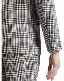 Paisley & Gray Slim Fit Suit Separates, Black And White Houndstooth -Male Clothing Store MW40 3XK5 87 PAISLEY GRAY BLACK WHITE HOUNDS CHECK ALT2