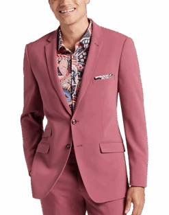 Paisley & Gray Slim Fit Suit Separates Coat, Dark Pink