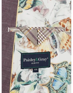 Paisley & Gray Slim Fit Suit Separates Coat, Mulberry 11 Paisley & Gray Slim Fit Suit Separates Coat, Mulberry -Male Clothing Store MW40 3XMA 06 PAISLEY GRAY MULBERRY ALT3