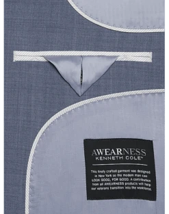 Awearness Kenneth Cole Modern Fit Suit, Light Blue 10 Awearness Kenneth Cole Modern Fit Suit, Light Blue -Male Clothing Store MW40 3XMX 15 AWEARNESS KENNETH COLE LIGHT BLUE ALT4