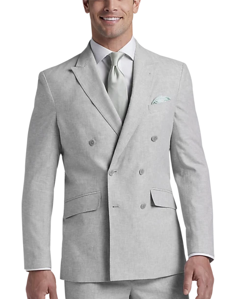 JOE Joseph Abboud Slim Fit Linen Blend Suit Separates Coat, Tan Chambray 3 JOE Joseph Abboud Slim Fit Linen Blend Suit Separates Coat, Tan Chambray