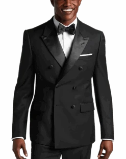 Calvin Klein Slim Fit Peak Lapel Suit Separates Tuxedo Jacket, Black