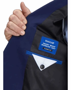 Haggar Smart Wash™ Classic Fit Suit Separates, Black 9 Haggar Smart Wash™ Classic Fit Suit Separates, Black -Male Clothing Store MW40 3Y4R 01 HAGGAR NAVY SOLID ALT2