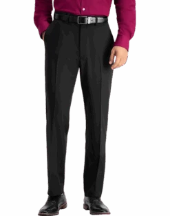 Haggar Travel Performance Classic Fit Suit Separates Pants, Blue Tic