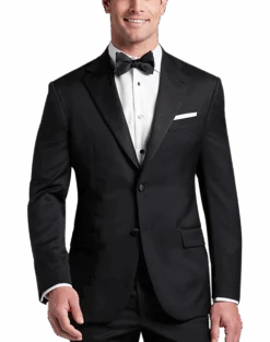 Joseph Abboud Black Label Modern Fit Suit Separates Tuxedo Coat, Black