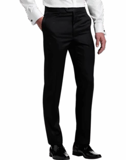 Joseph Abboud Black Label Modern Fit Suit Separates Tuxedo Pants, Black