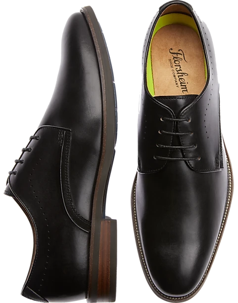 Florsheim Upscale Plain Toe Oxfords, Black 3 Florsheim Upscale Plain Toe Oxfords, Black