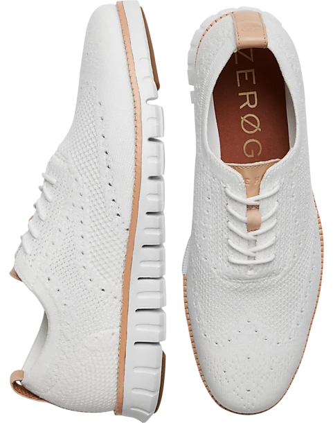 Cole Haan Zerogrand Stitchlite Knit Oxfords, White 3 Cole Haan Zerogrand Stitchlite Knit Oxfords, White