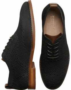 Moretti Ashland Knit Wingtip Oxfords, Navy