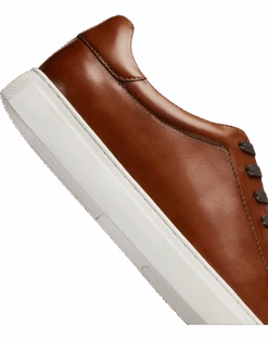 Joseph Abboud Adriano Sneakers, White -Male Clothing Store MW40 41ZY 05 JOSEPH ABBOUD COGNAC ALT2
