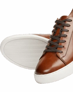 Joseph Abboud Adriano Sneakers, White -Male Clothing Store MW40 41ZY 05 JOSEPH ABBOUD COGNAC ALT4