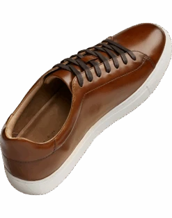 Joseph Abboud Adriano Sneakers, White -Male Clothing Store MW40 41ZY 05 JOSEPH ABBOUD COGNAC ALT5