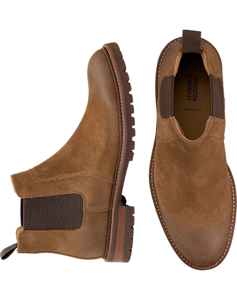 Johnston & Murphy Barrett Chelsea Boots, Tan 3 Johnston & Murphy Barrett Chelsea Boots, Tan
