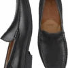 Johnston & Murphy Hawkins Venetian Slip-On Loafers, Cognac -Male Clothing Store MW40 424W 02 JOHNSTON MURPHY BLACK MAIN