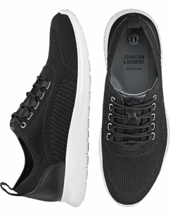 Johnston & Murphy Amherst U-Throat Knit Sneakers, Gray