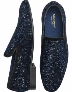 Moretti Irving Formal Loafers, Midnight Crystals