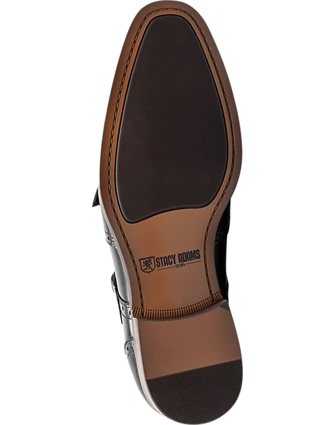 Stacy Adams Karson Wingtip Monkstrap Dress Shoes, Cognac 4 Stacy Adams Karson Wingtip Monkstrap Dress Shoes, Cognac - Image 2