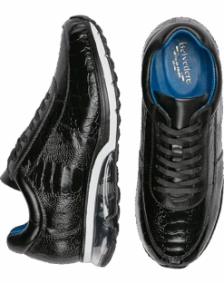 Belvedere Todd Ostrich Sneakers, Antique Brandy