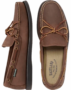 Eastland Yarmouth Camp Moc Toe Boat Shoes, Tan