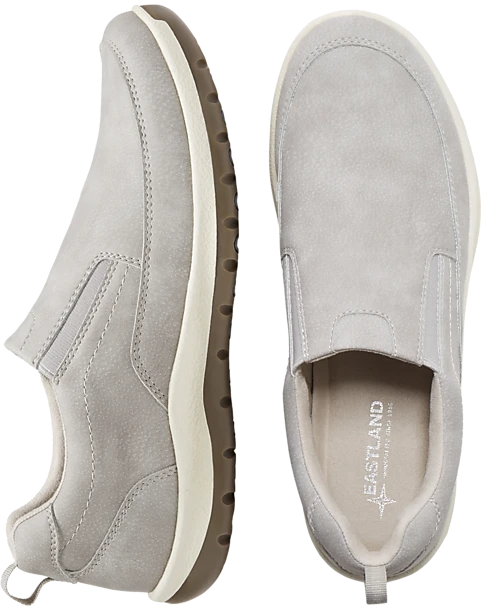 Eastland Spencer Twin Gore Slip Ons, Gray 3 Eastland Spencer Twin Gore Slip Ons, Gray