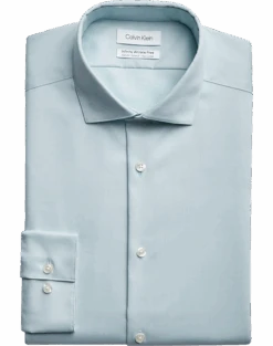 Calvin Klein Infinite Wrinkle Free Slim Fit Stretch Collar Dress Shirt, Green