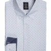 Michael Strahan Four-Way Stretch Modern Fit Dress Shirt, White Dot 2 Michael Strahan Four-Way Stretch Modern Fit Dress Shirt, White Dot -Male Clothing Store MW40 5FGD 26 MICHAEL STRAHAN WHITE FANCY MAIN
