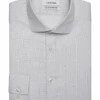 Calvin Klein Infinite Wrinkle Free Slim Fit Stretch Collar Dress Shirt, Gray Squares 1 Calvin Klein Infinite Wrinkle Free Slim Fit Stretch Collar Dress Shirt, Gray Squares -Male Clothing Store MW40 5FLA 78 CALVIN KLEIN GRAY SQUARE MAIN