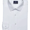 Ben Sherman Slim Fit Dobby Dress Shirt, White Diamond -Male Clothing Store MW40 5FM4 01 BEN SHERMAN WHITE SOLID MAIN