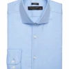 Pronto Uomo Classic Fit Spread Collar Dress Shirt, Blue Herringbone 2 Pronto Uomo Classic Fit Spread Collar Dress Shirt, Blue Herringbone -Male Clothing Store MW40 5FNH 32 PRONTO UOMO BLUE STRIPE MAIN
