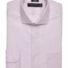 Pronto Uomo Slim Fit Spread Collar Dress Shirt, Pink Check