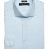 Pronto Uomo Modern Fit Spread Collar Dress Shirt, Teal Check -Male Clothing Store MW40 5FNV 38 PRONTO UOMO BLUE CHECK MAIN