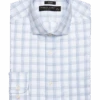 Pronto Uomo Classic Fit Dress Shirt, Blue Check -Male Clothing Store MW40 5FRD 36 PRONTO UOMO BLUE CHECK MAIN