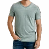 Lucky Brand Burnout Modern Fit V-Neck T-Shirt, Olive -Male Clothing Store MW40 6GXA 09 LUCKY BRAND OLIVE MAIN