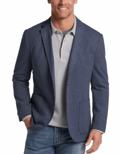 Michael Strahan Modern Fit 2 Button Soft Jacket, Black