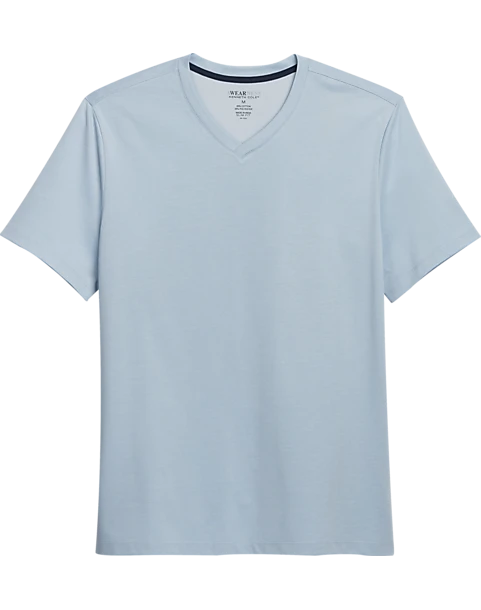 Awearness Kenneth Cole Modern Fit V-Neck T-Shirt, Light Blue 3 Awearness Kenneth Cole Modern Fit V-Neck T-Shirt, Light Blue
