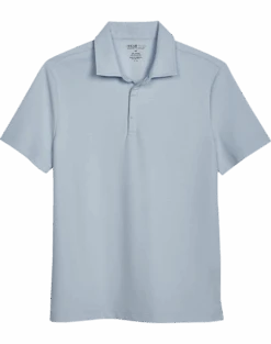 Awearness Kenneth Cole Modern Fit Pique Polo, Light Blue