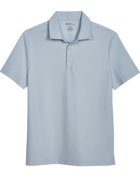 Awearness Kenneth Cole Modern Fit Pique Polo, Light Blue 3 Awearness Kenneth Cole Modern Fit Pique Polo, Light Blue