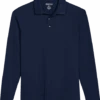 Awearness Kenneth Cole Modern Fit Long Sleeve Polo, Navy