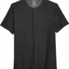 Awearness Kenneth Cole Modern Fit Short Sleeve Henley, Black -Male Clothing Store MW40 6MNL 02 AWEARNESS KENNETH COLE BLACK MAIN