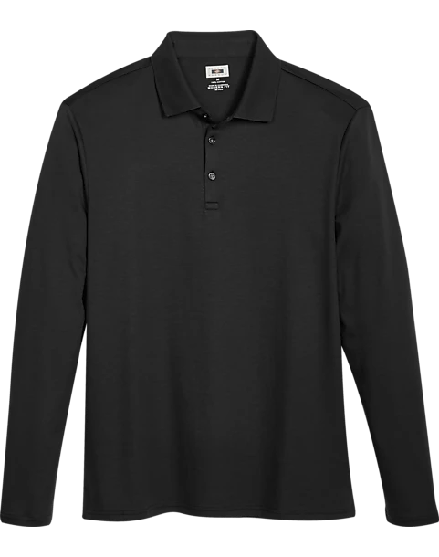 Joseph Abboud Modern Fit Luxe Cotton Polo, Black 3 Joseph Abboud Modern Fit Luxe Cotton Polo, Black