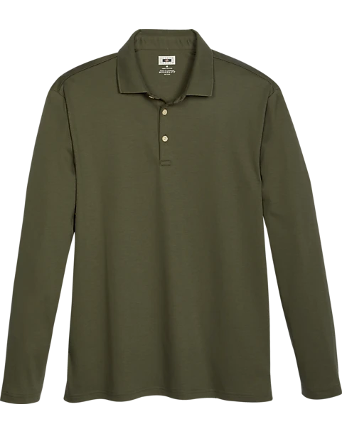 Joseph Abboud Modern Fit Luxe Cotton Polo, Olive 3 Joseph Abboud Modern Fit Luxe Cotton Polo, Olive