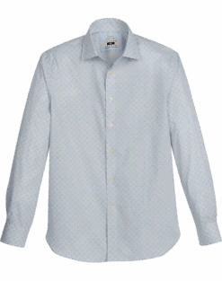 Joseph Abboud Modern Fit Sport Shirt, Olive Diamond Tile