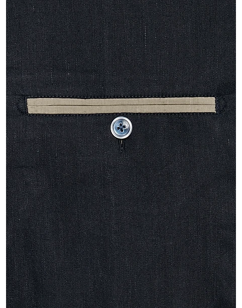 Joseph Abboud Modern Fit Linen Soft Jacket, Navy 4 Joseph Abboud Modern Fit Linen Soft Jacket, Navy - Image 2