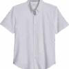 Con.Struct Slim Fit Short Sleeve Sport Shirt, White -Male Clothing Store MW40 6MY8 10 CONSTRUCT WHITE MAIN