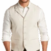 Joseph Abboud Modern Fit Canvas Vest, Beige -Male Clothing Store MW40 6N7J 20 JOSEPH ABBOUD BEIGE MAIN