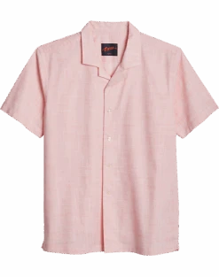 Egara Slim Fit Short Sleeve Sport Shirt, Coral