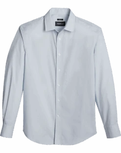 Awearness Kenneth Cole Slim Fit Sport Shirt, Light Blue Mini Circle