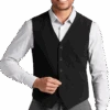 Awearness Kenneth Cole Slim Fit Vest, Black Seersucker 1 Awearness Kenneth Cole Slim Fit Vest, Black Seersucker -Male Clothing Store MW40 6NA3 02 AWEARNESS KENNETH COLE BLACK MAIN