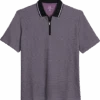 Michael Strahan Modern Fit Zip Polo Lavender -Male Clothing Store MW40 6NCT 16 MICHAEL STRAHAN LAVANDAR MAIN